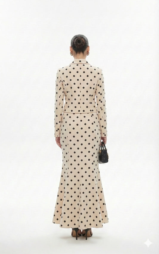 Polka Blazer Co-ord Set