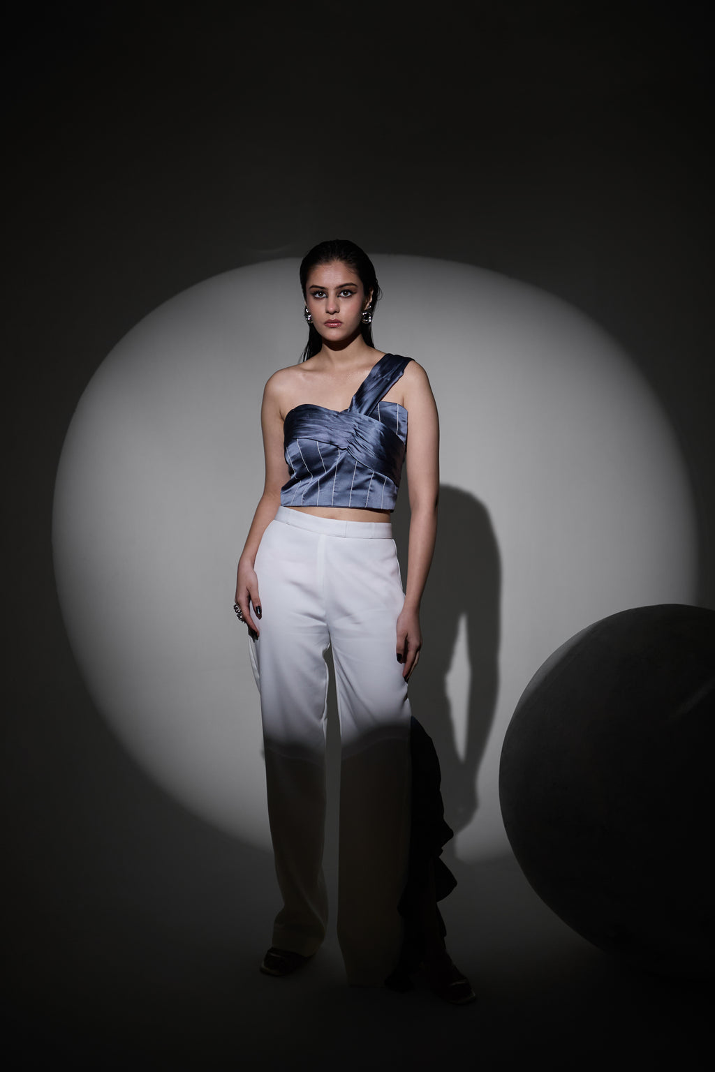 Midnight Ruffle co-ord set