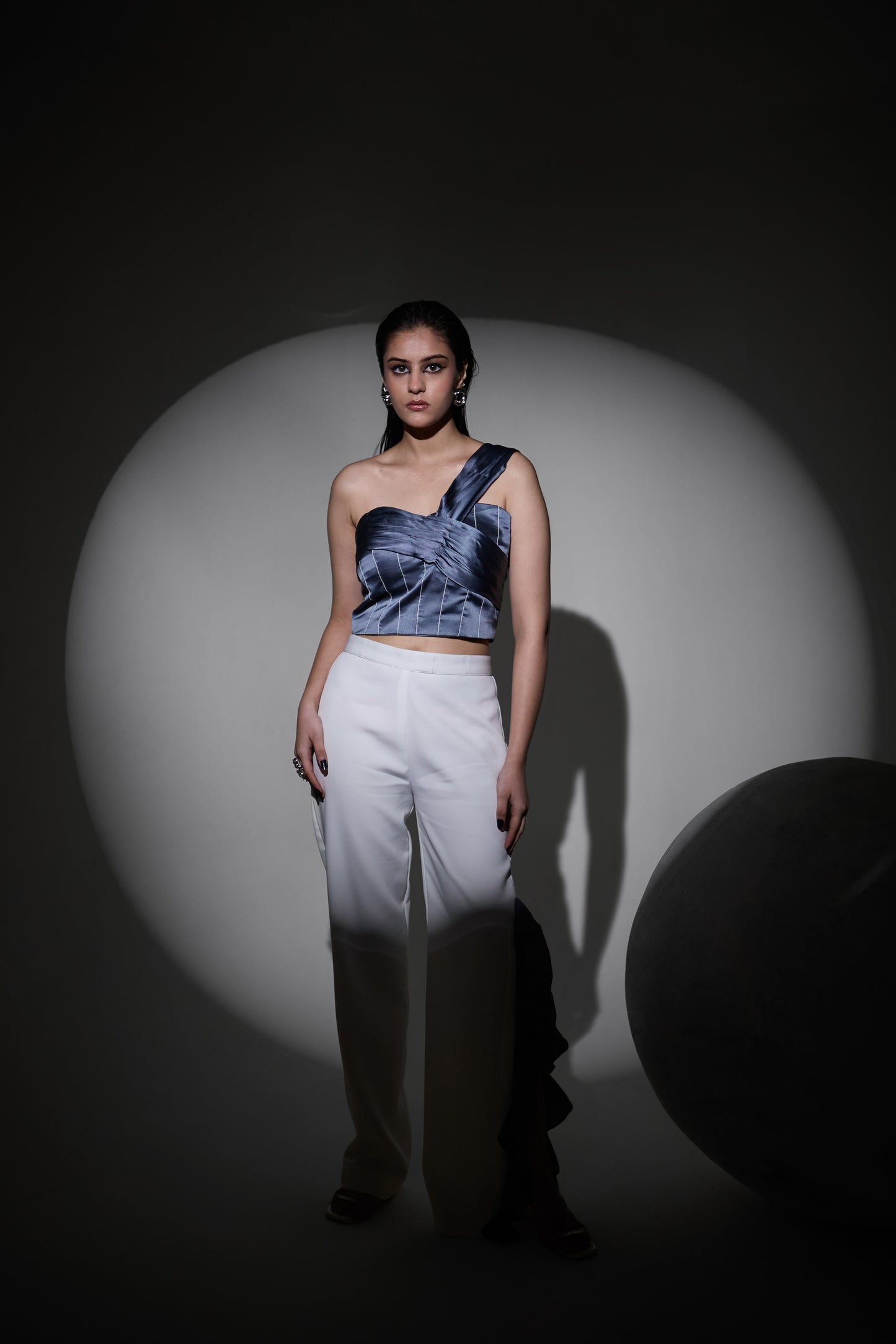 Midnight Ruffle co-ord set