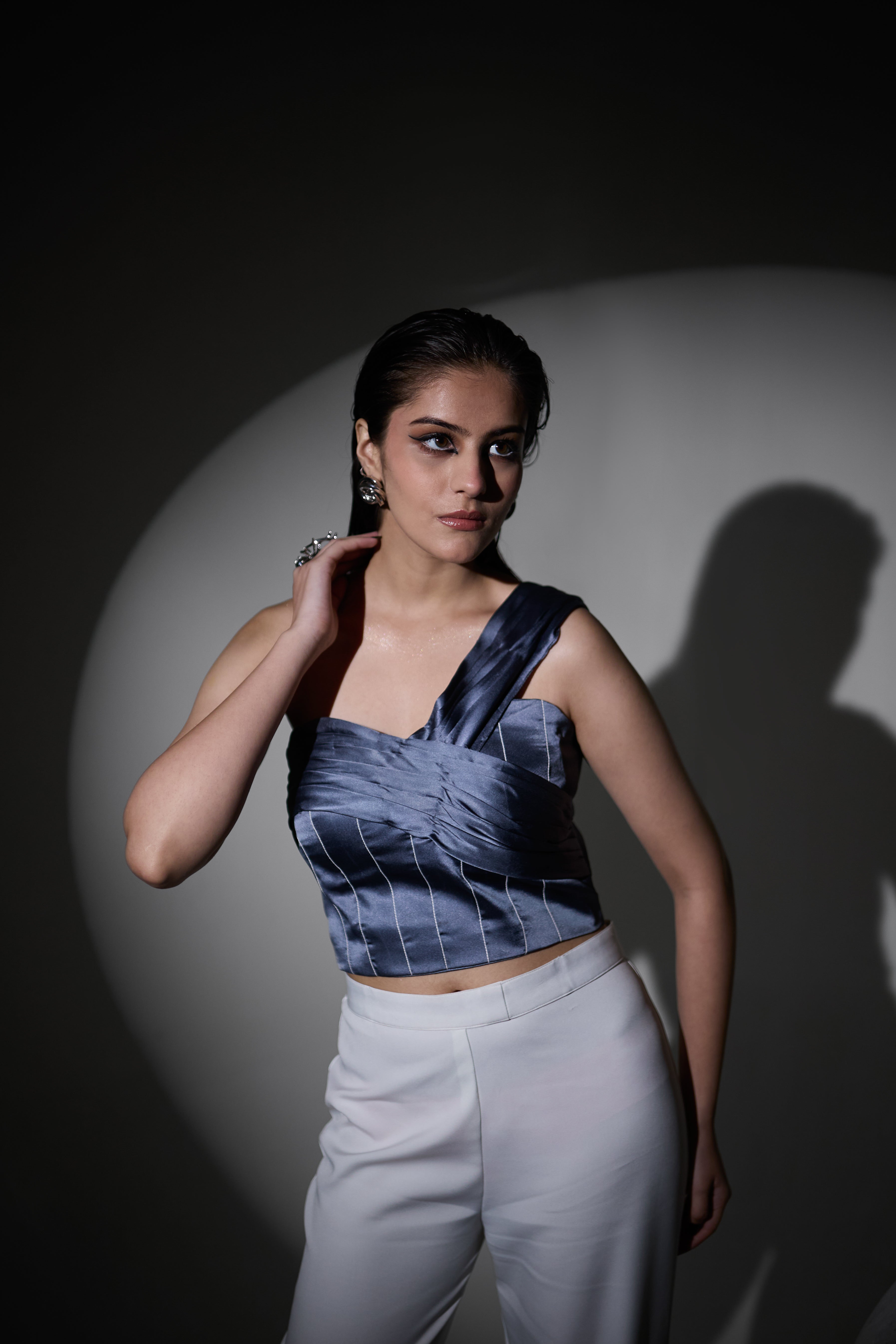 Midnight Ruffle co-ord set