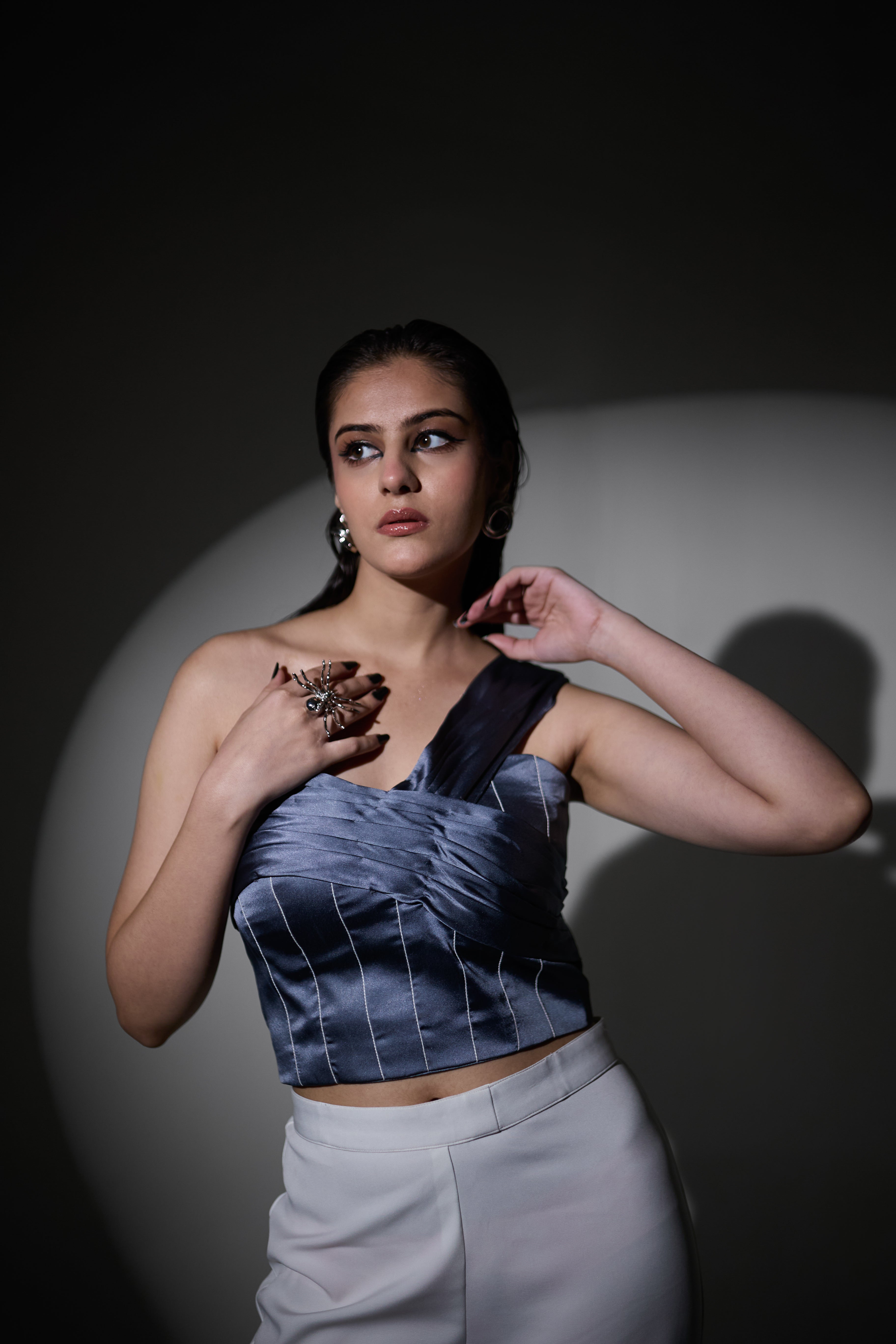 Midnight Ruffle co-ord set