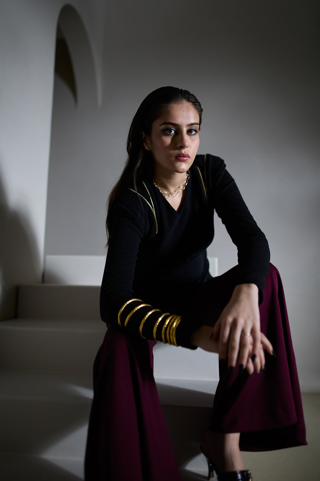 Burgundy Noir Co-ord Set