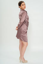 Checkmate Wrap Dress