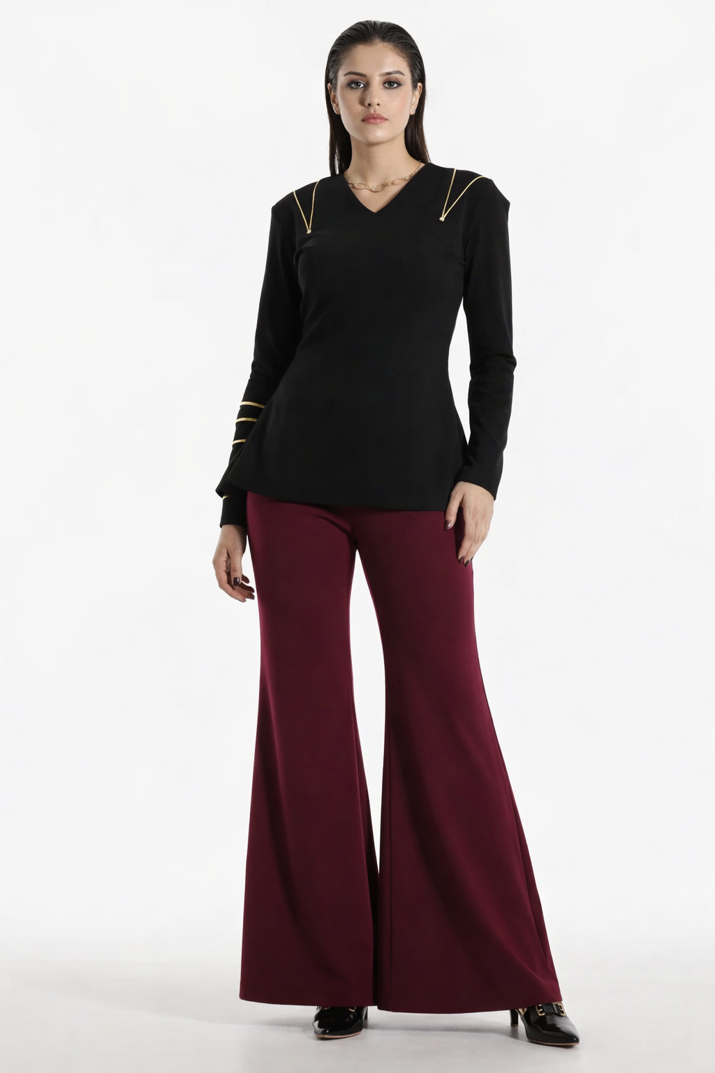 Burgundy Noir Co-ord Set