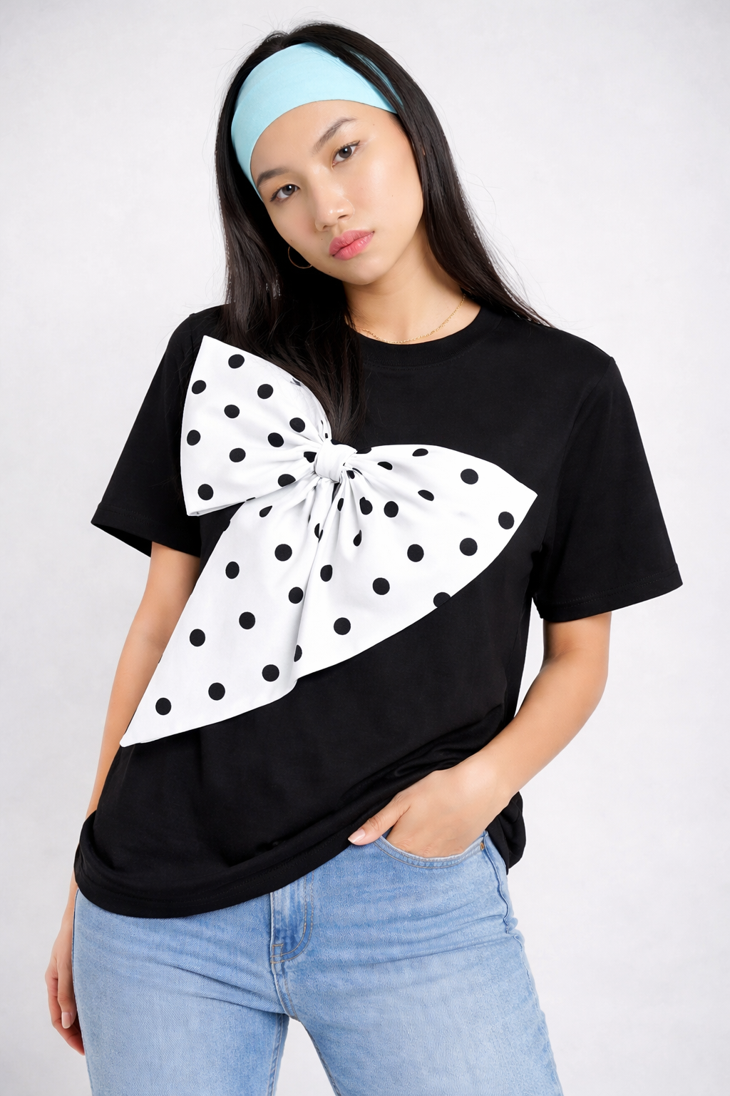 Polka Bow T-shirt