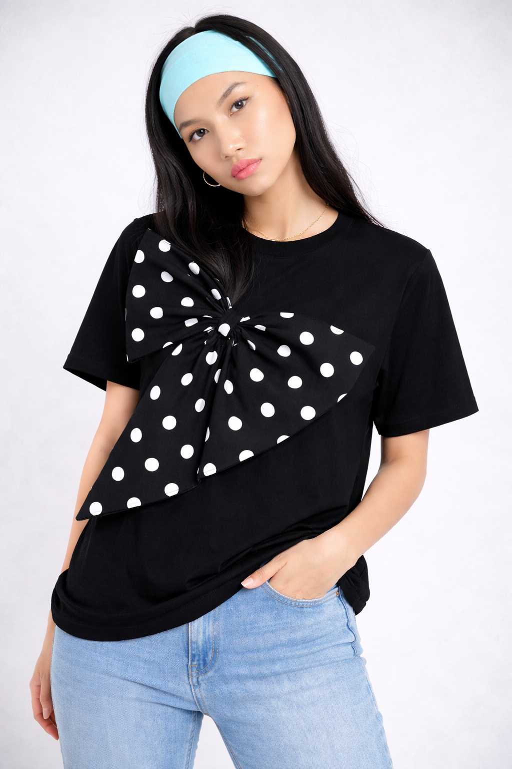 Polka Bow T-shirt
