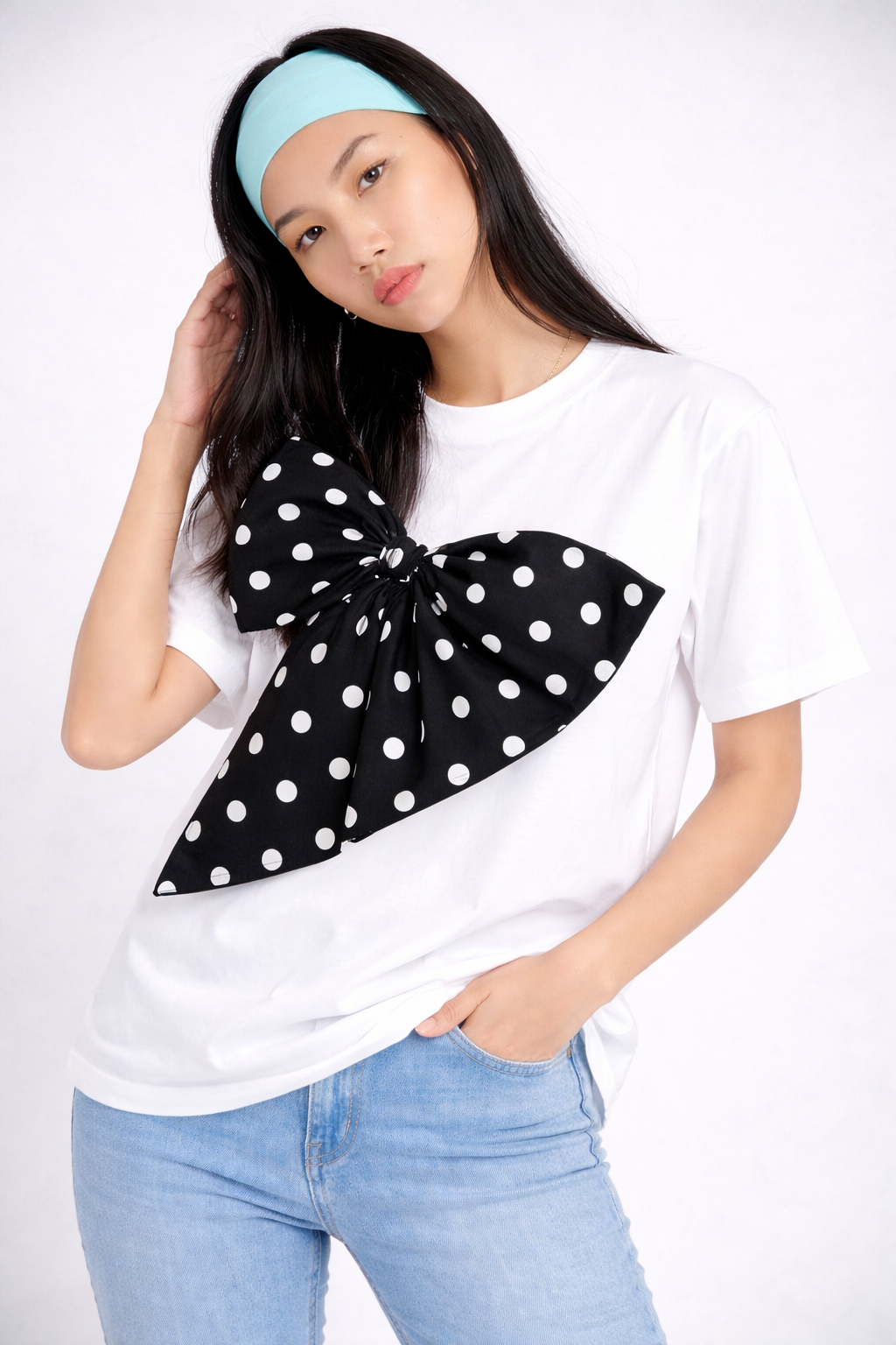 Polka Bow T-shirt