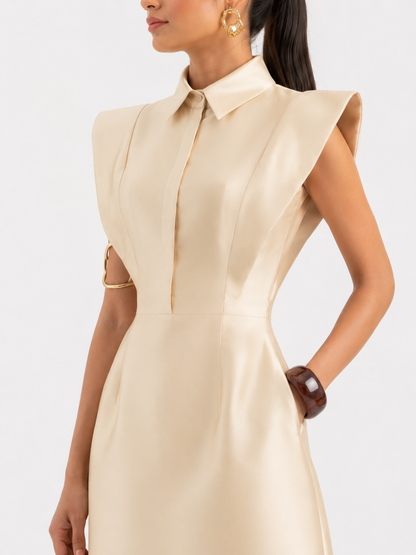 Sculpted Ivory Dress