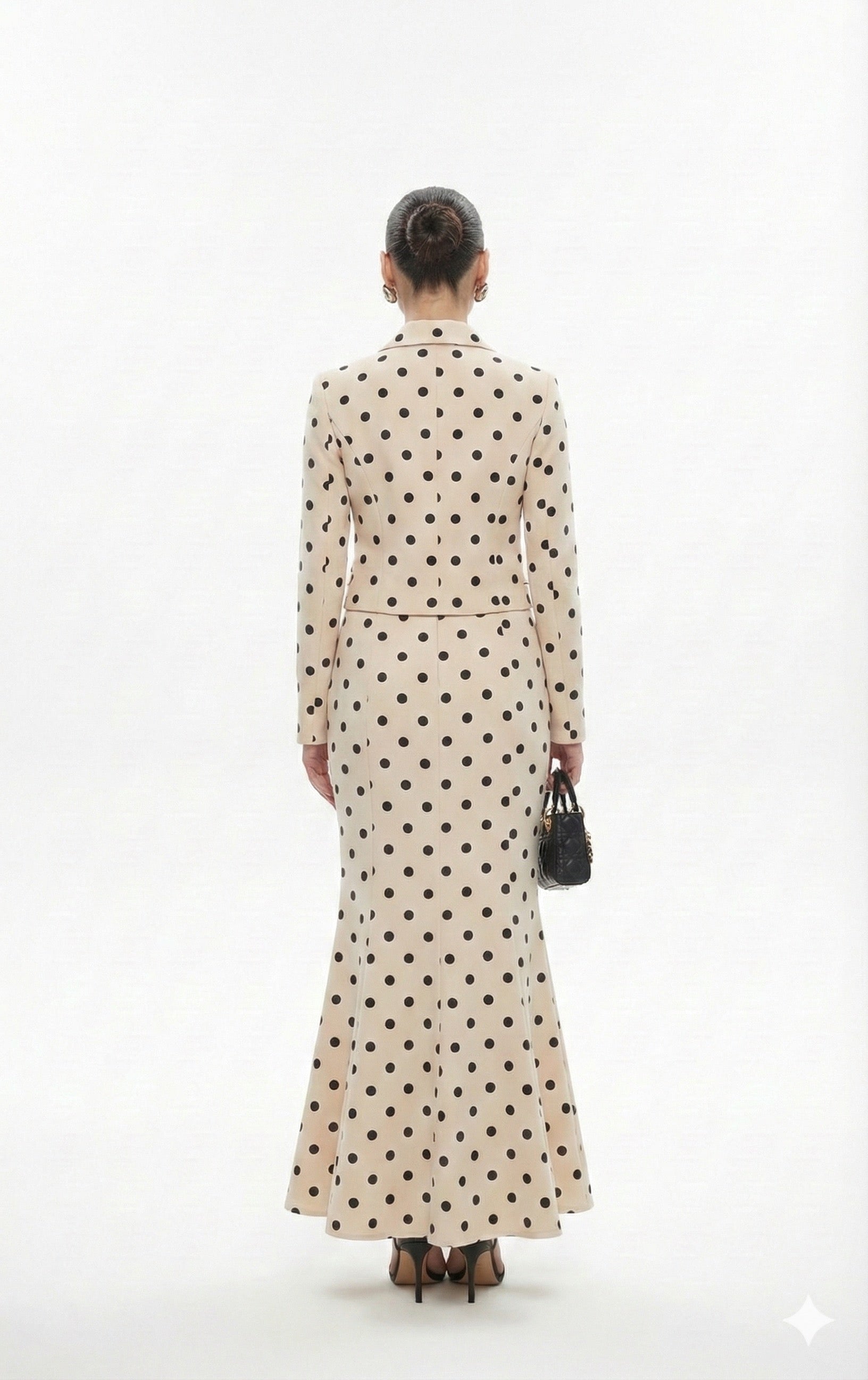 Polka Blazer Co-ord Set