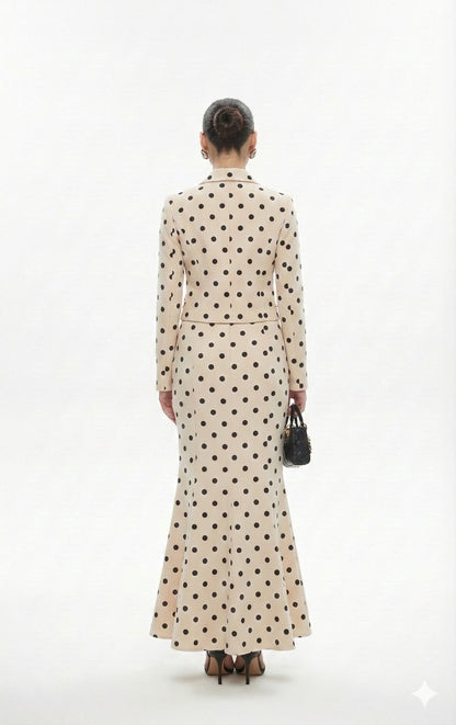 Polka Blazer Co-ord Set